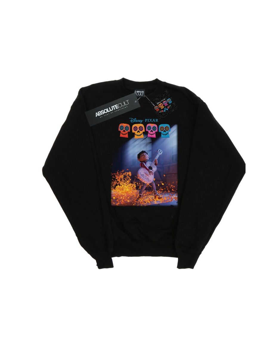 Disney Boys Coco Miguel Playing Guitar Sweatshirt - Black