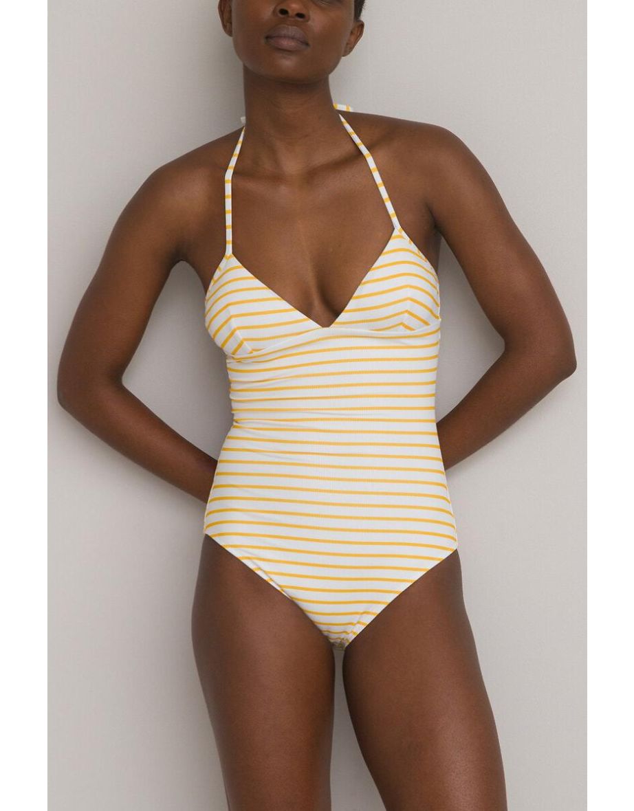 Striped Triangle Swimsuit