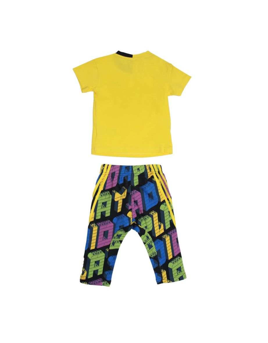 Boy's adidas Baby Classic LEGO T-Shirt And Pants Set in Yellow - 1