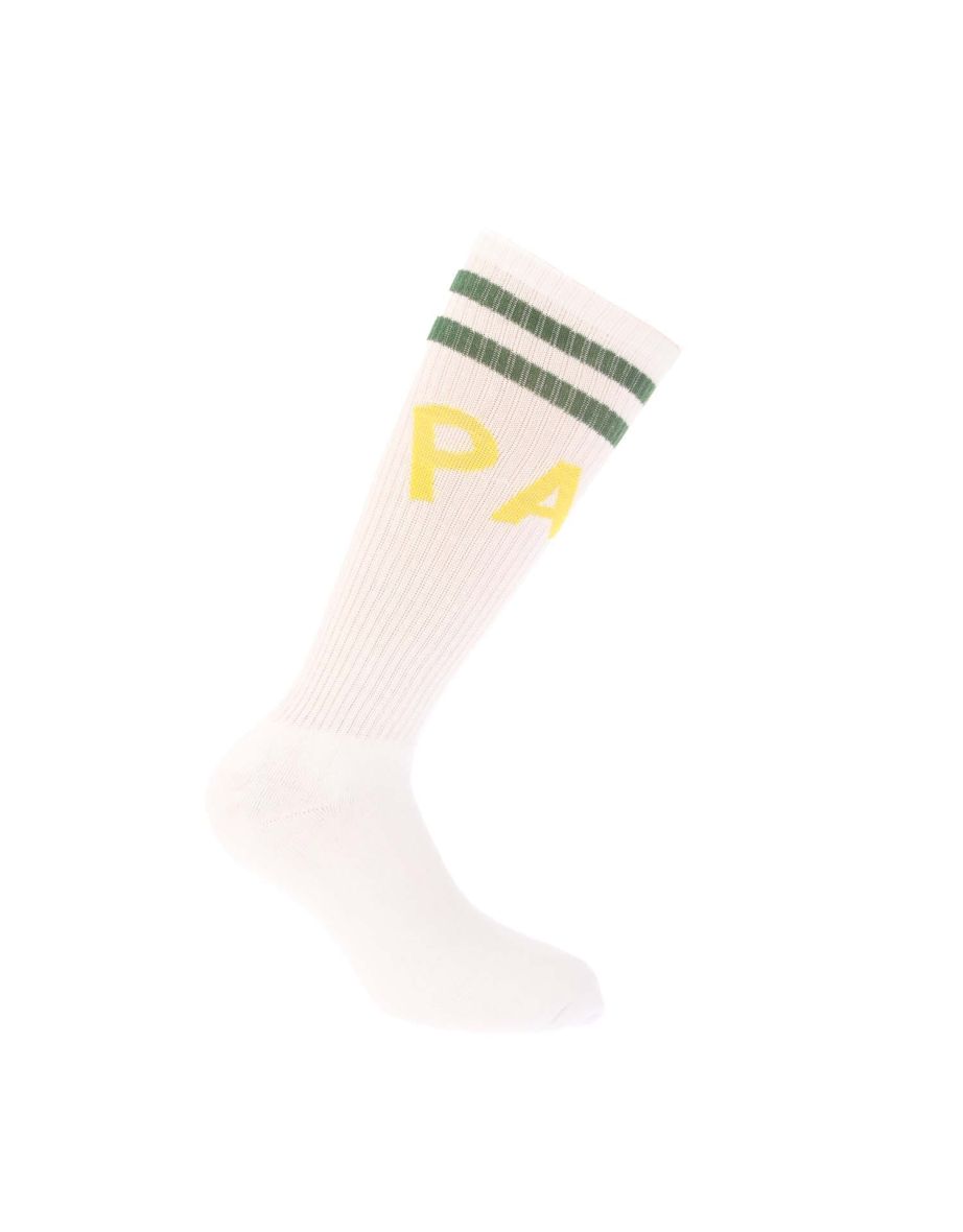 Men's Palm Angels College Socks in White