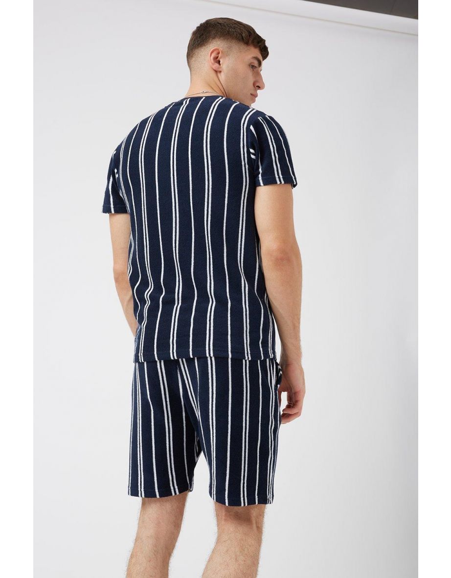 Navy Stripe Short - 2
