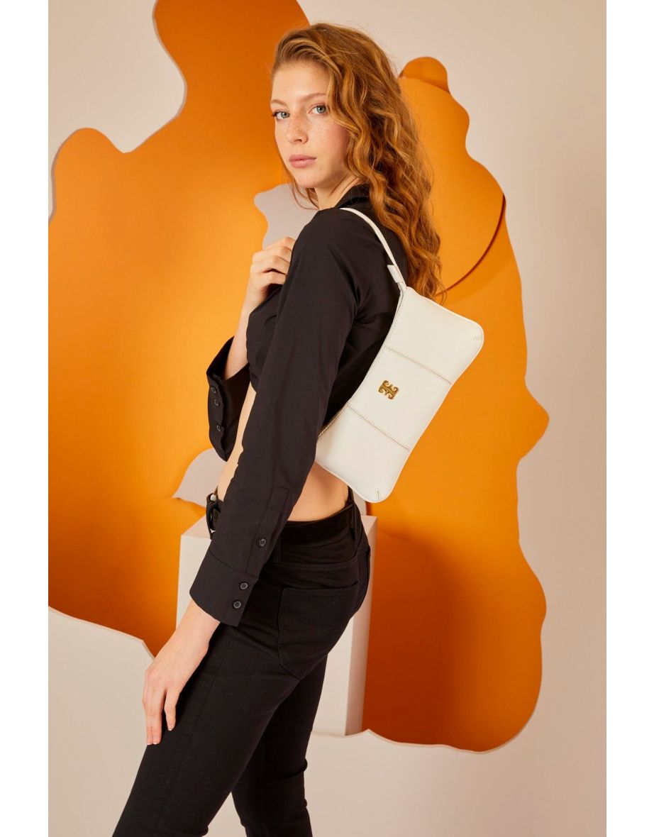 Print White Women's Shoulder Bag