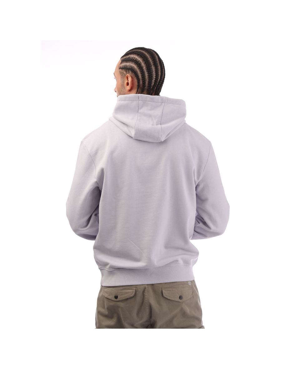 Men's Hugo Dapo Logo Print Hoodie in Purple - 3