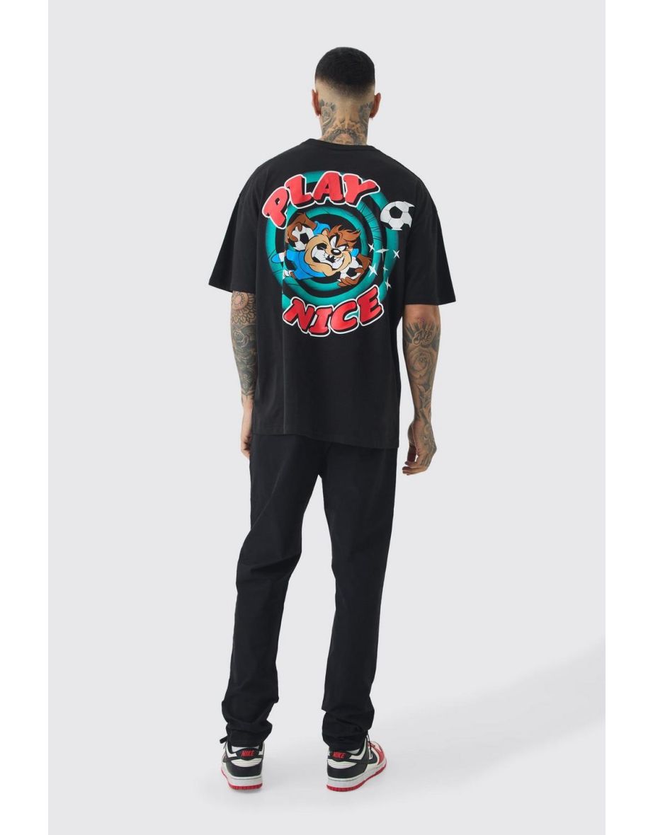 Tall Taz Play Nice T-shirt In Black - black - 2