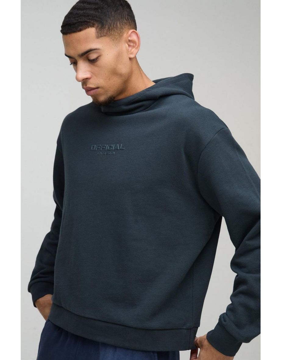 Oversized Boxy Funnel Neck Hoodie