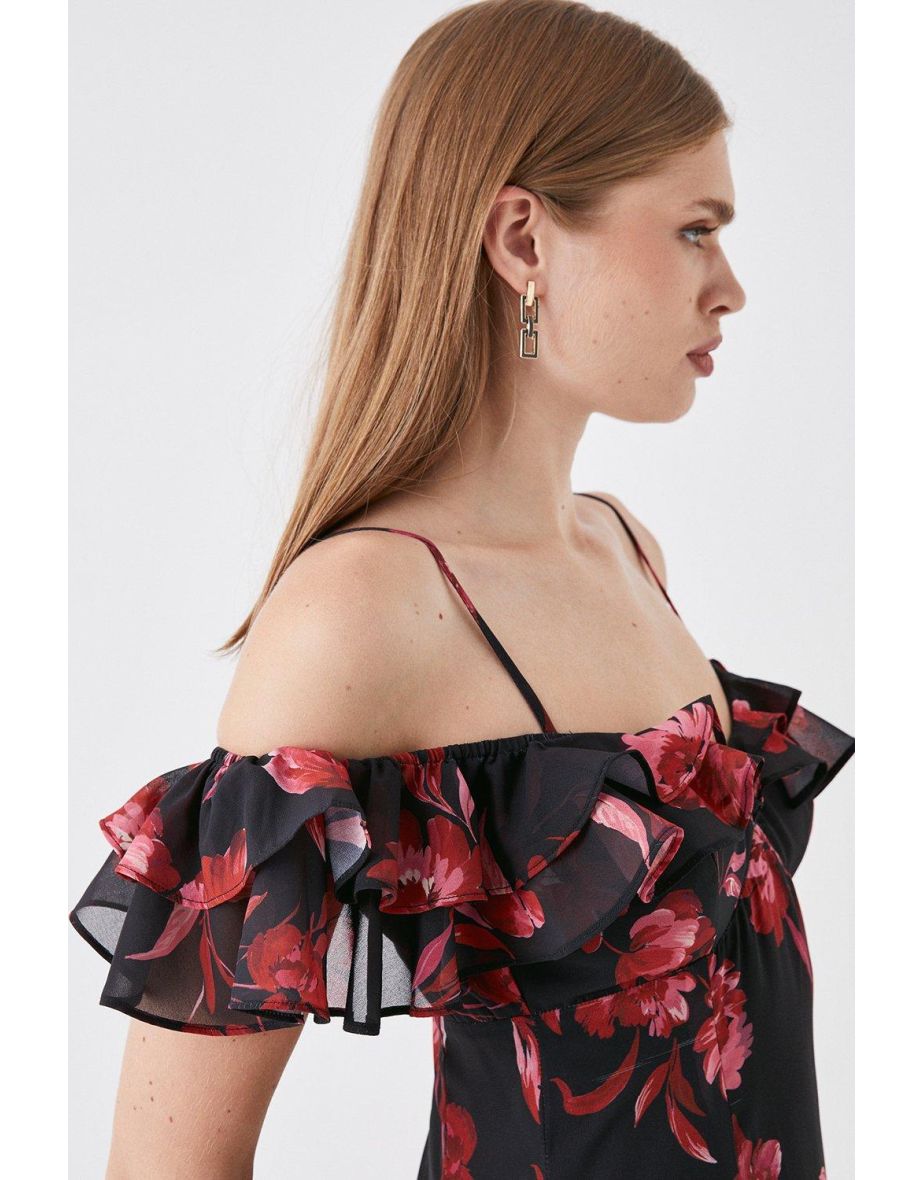Sophie Habboo Ruffle Cami Pencil Dress - 2