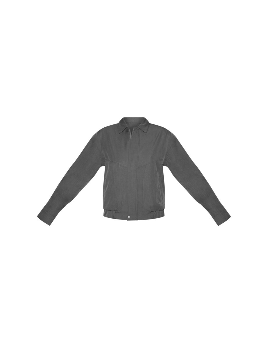 Tall Grey Oversized Utility Bomber Jacket - 4