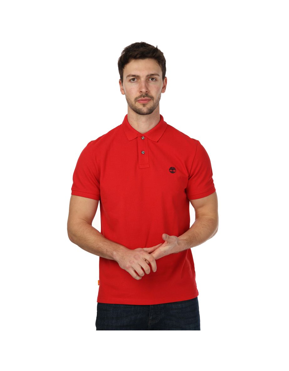 Shop Men s Timberland Millers River Polo Shirt in Red Online in Iraq VogaCloset