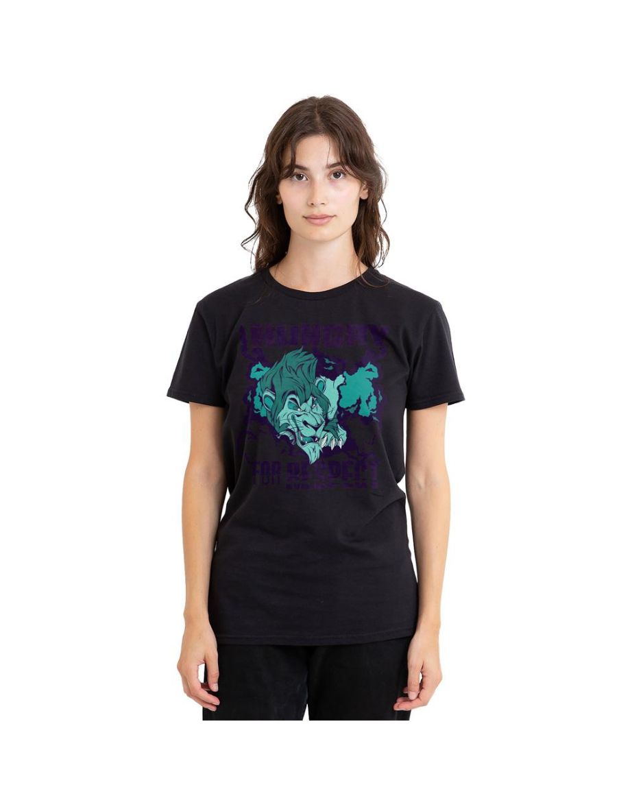 Disney Villains Unisex Adult Hungry For Respect Scar T-Shirt - Black