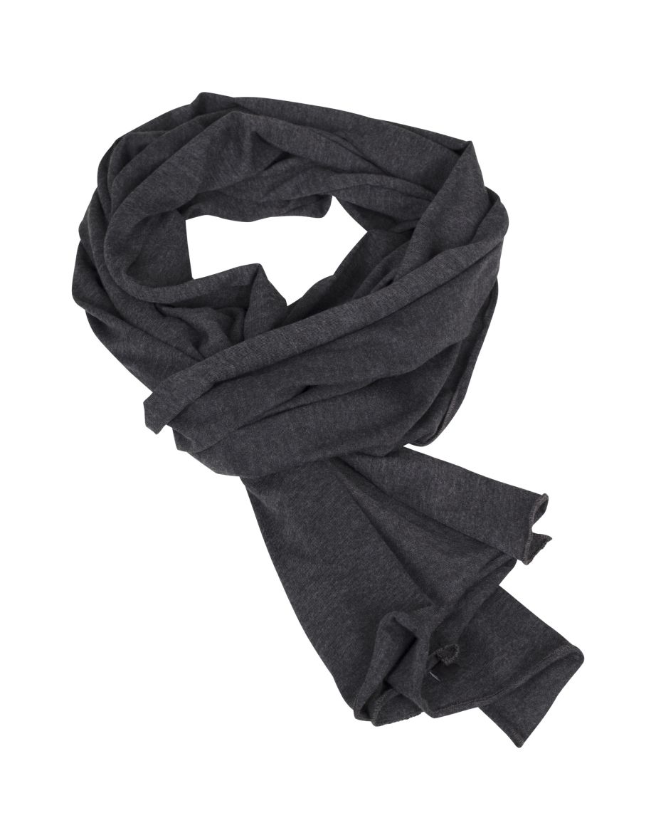 Adults Unisex Jersey Scarf - Charcoal