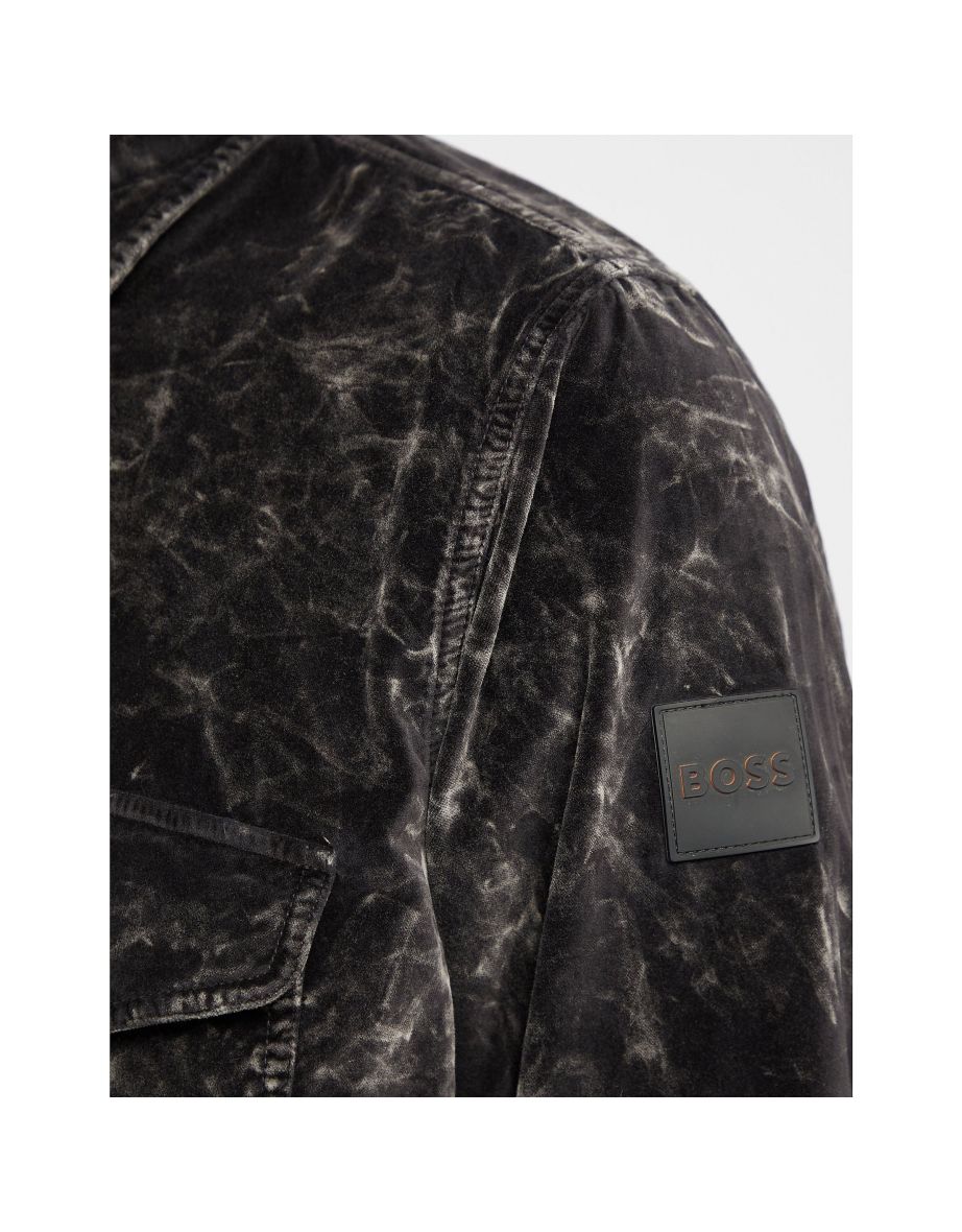 Men's Hugo Boss Lovel 8 Overshirt in Black - 4