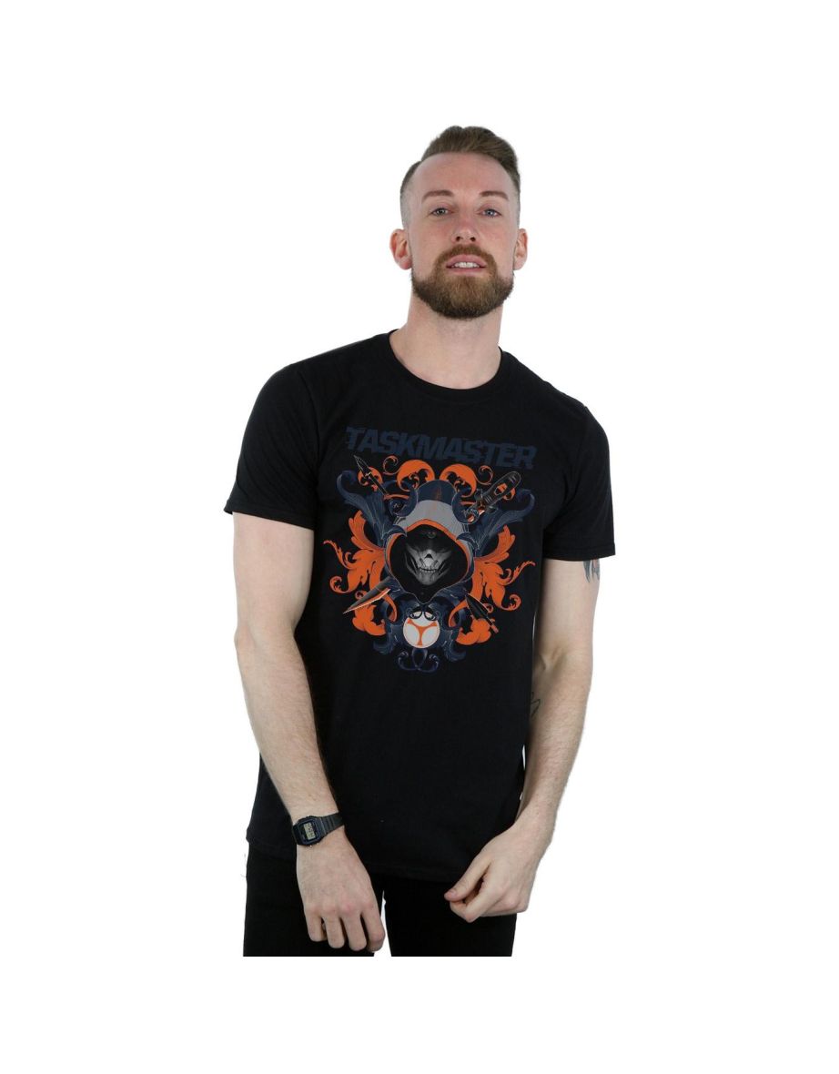 Marvel Mens Black Widow Movie Taskmaster Oriental T-Shirt - Black