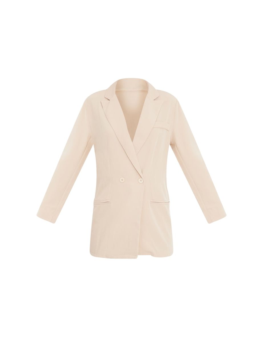 Petite Stone Over Sized Suit Blazer - 4