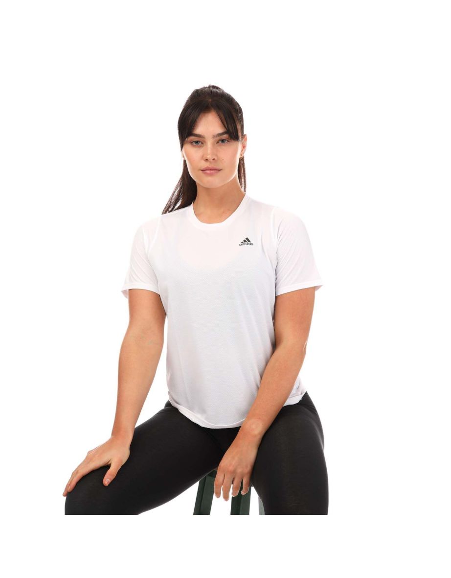 Women's adidas Run Icons Running T-Shirt in White - 3