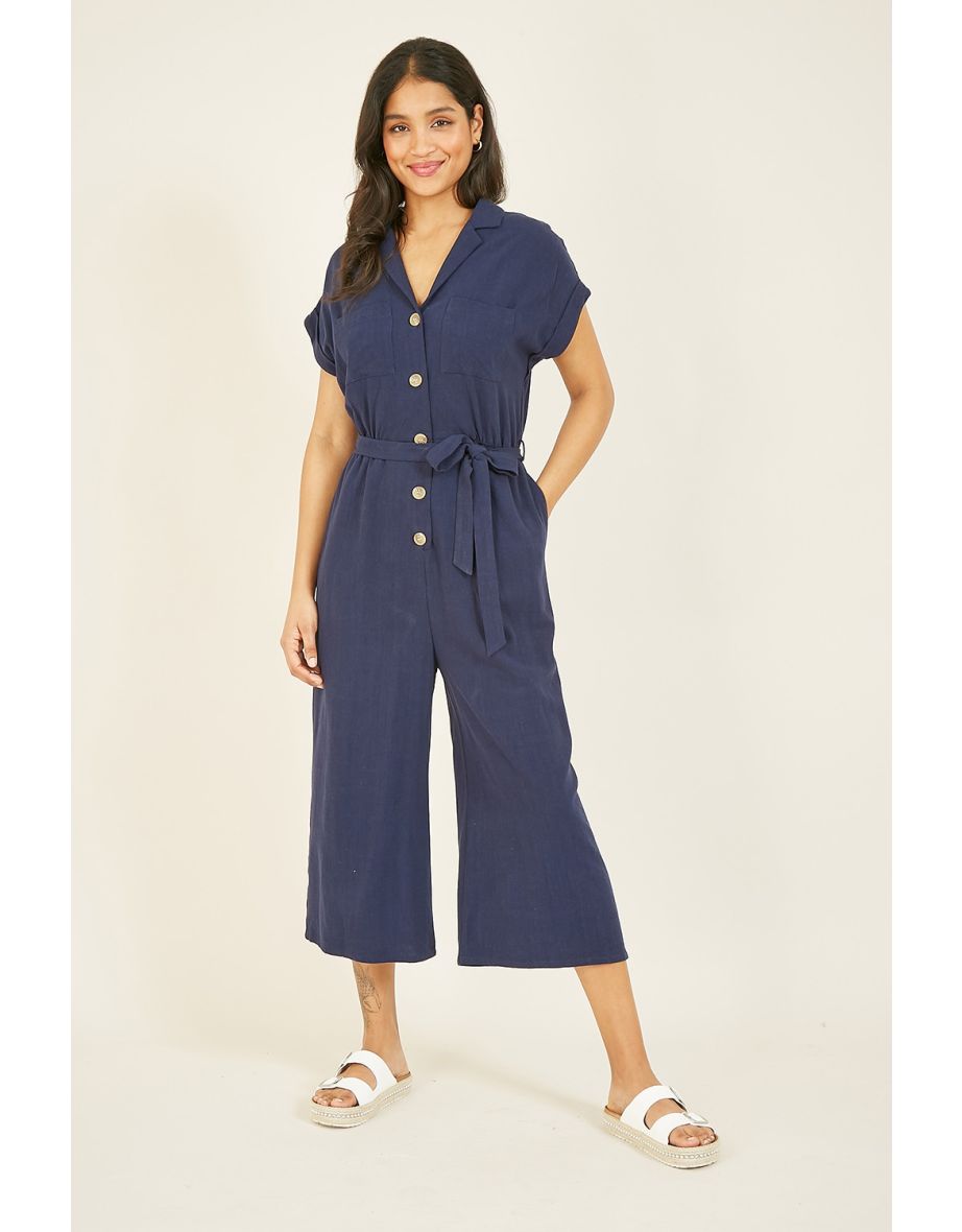 Yumi cheap navy jumpsuit