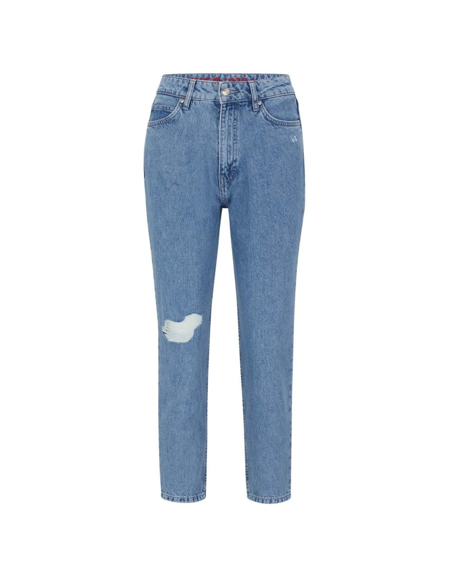 Women's Hugo Boss 938 Regular-Fit Jeans in Blue - 3