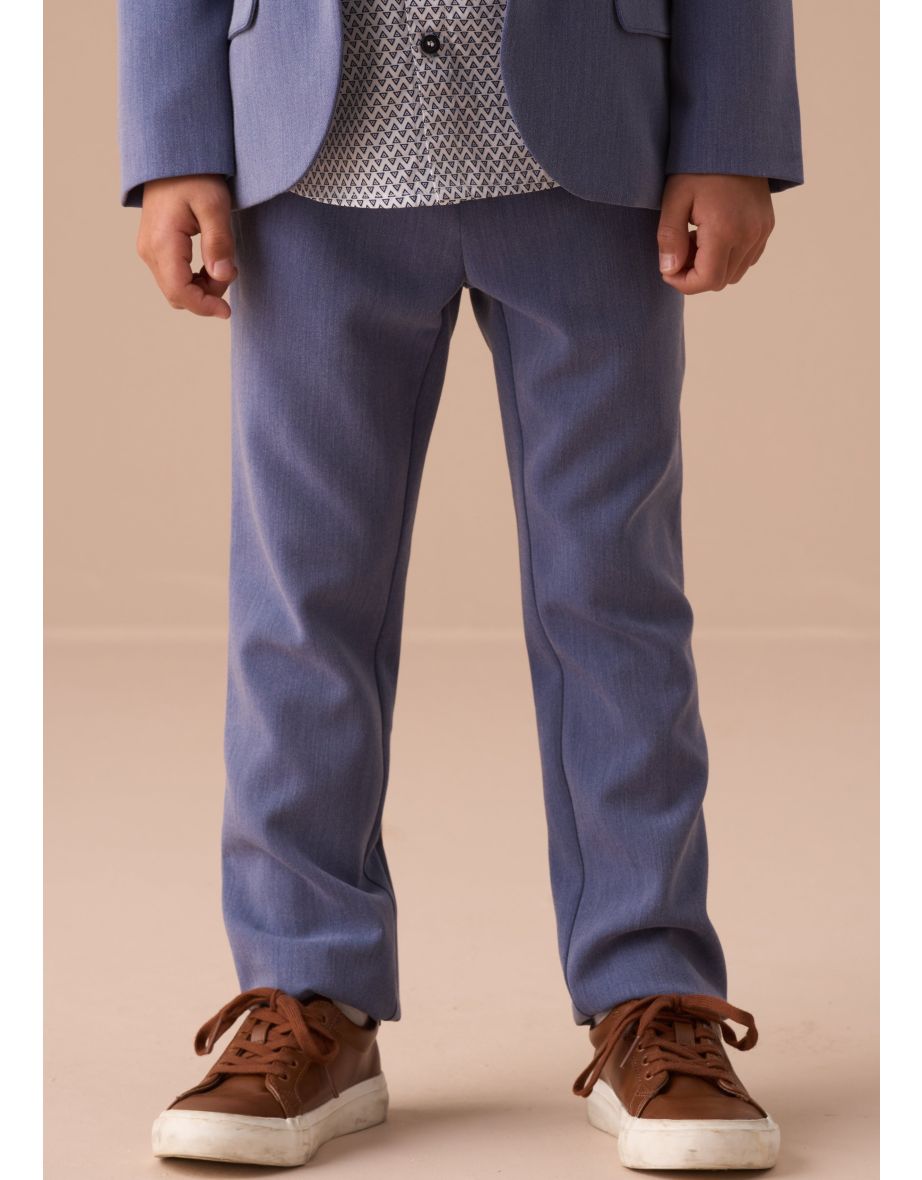 Lorenzo Blue Smart Trouser