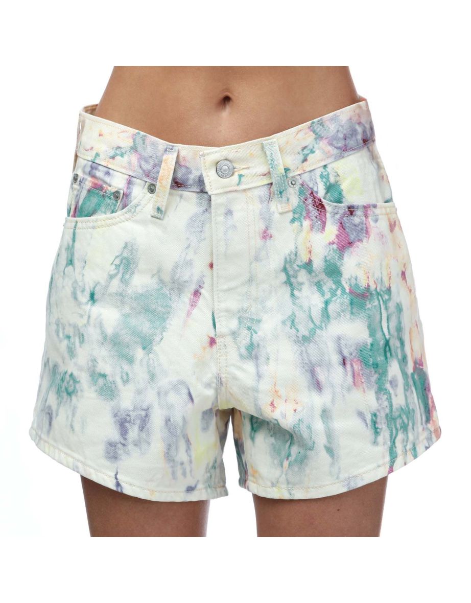 Women's Levis 80's Mom Shorts in Yellow