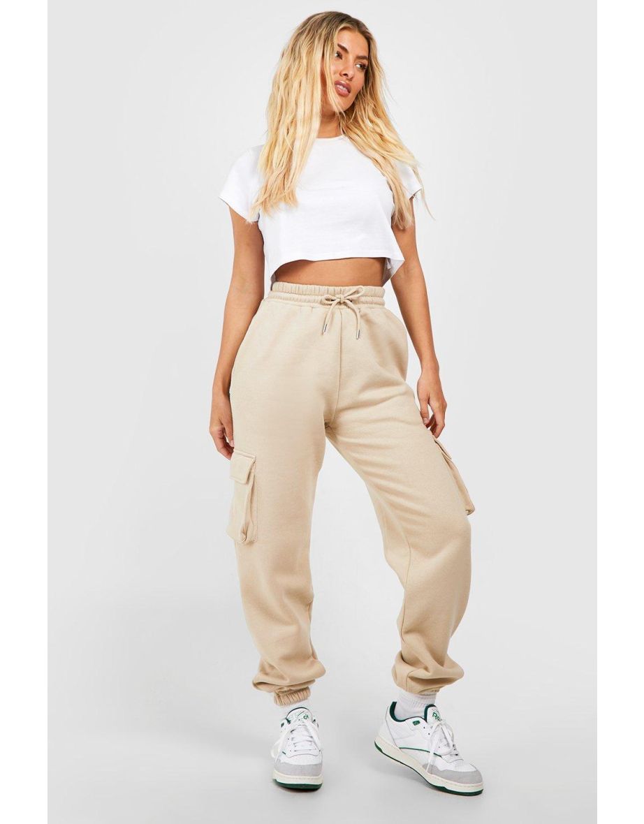 Oversized Cargo Pocket Jogger - stone - 3