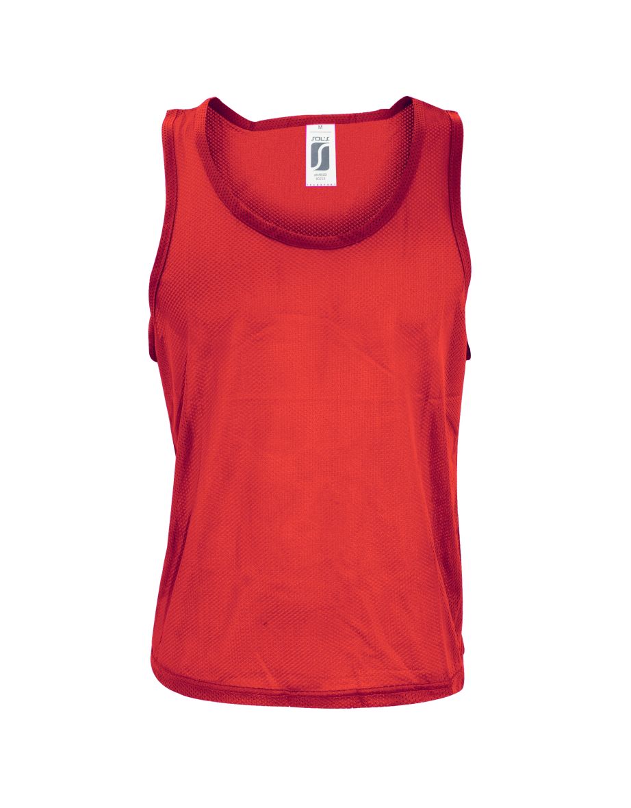 SOLS Mens Anfield Sports Training Bib - Red