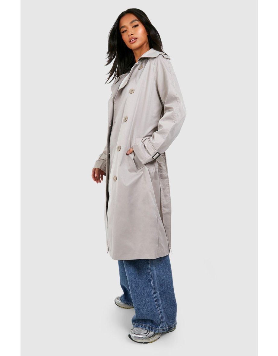 Petite grey shop trench coat