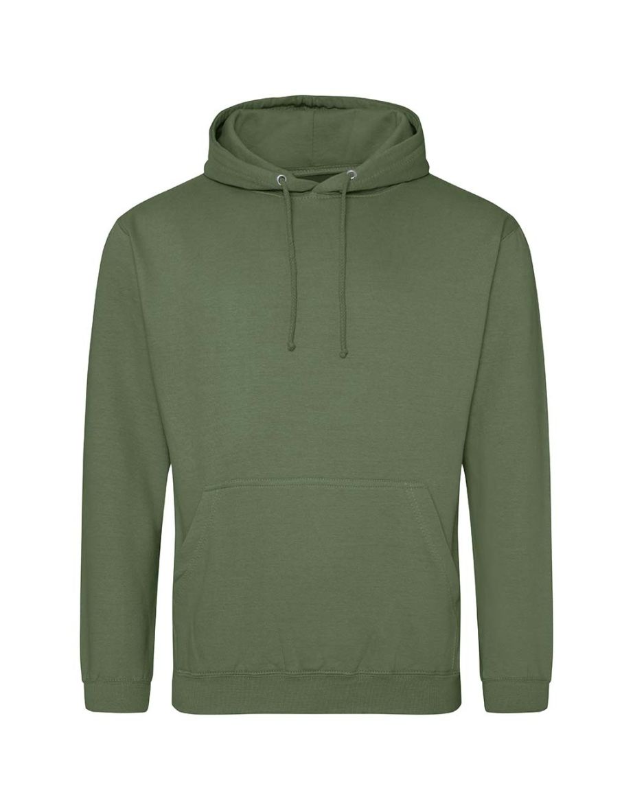 Awdis Unisex Adult College Hoodie - Earthy Green
