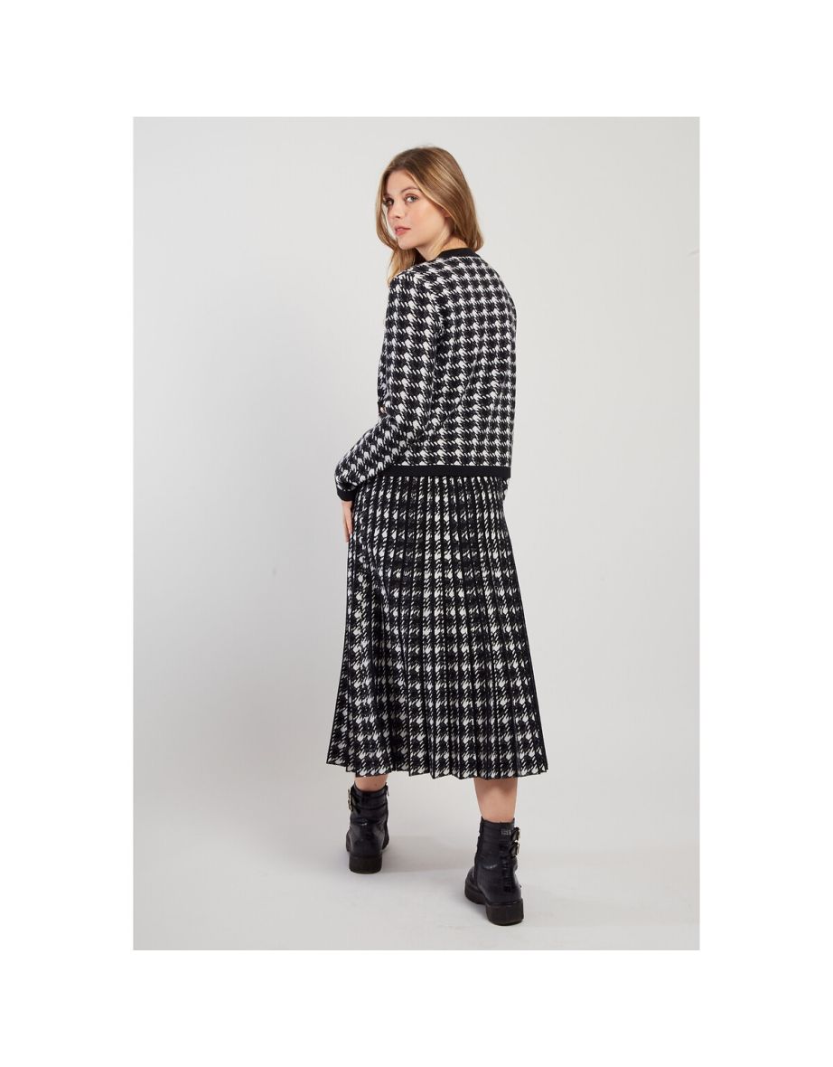 Gally Knee-Length Skirt in Check Print - 5