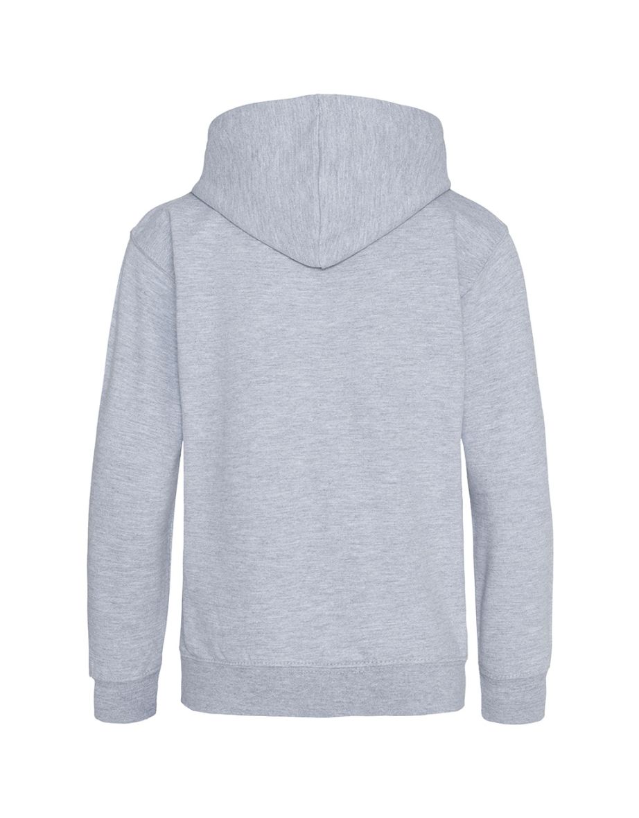 Awdis Childrens/Kids Organic Hoodie - Heather Grey - 1