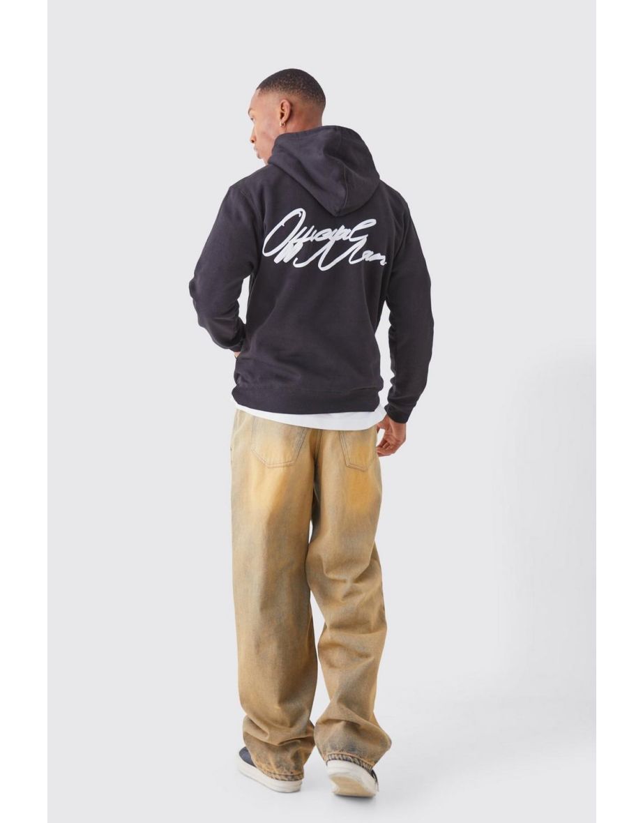 Man Puff Print Graphic Hoodie - 2