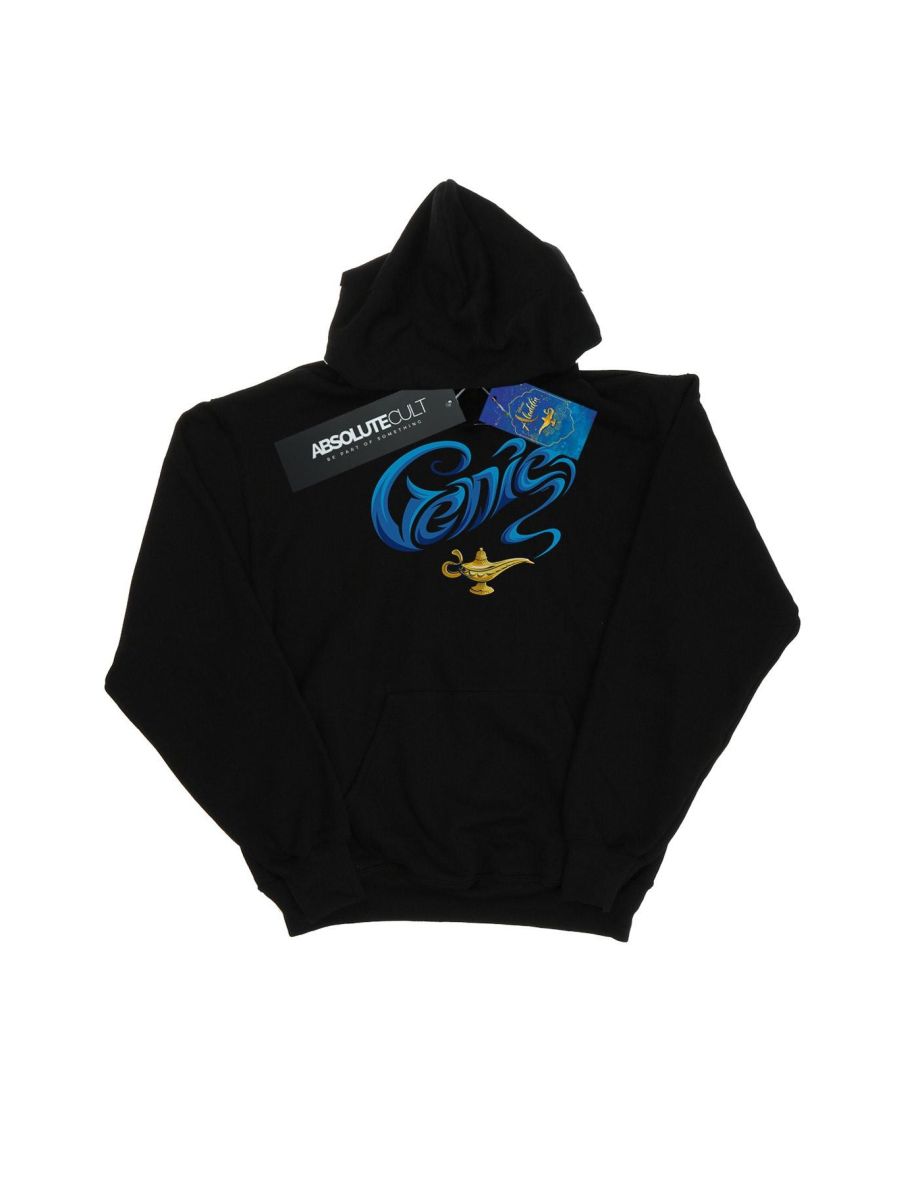 Disney Boys Aladdin Movie Genie Lamp Hoodie - Black
