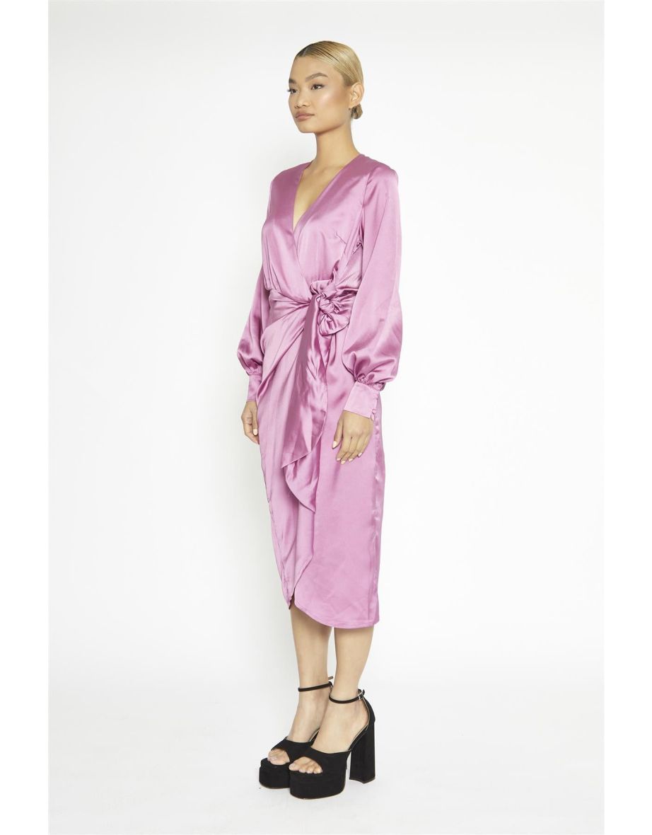Orchid Wrap Midaxi-Dress - 3