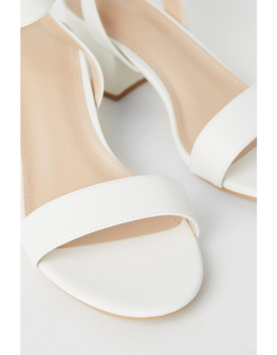 Wide Fit Tommi Barely There Mid Block Heel Sandals - 3