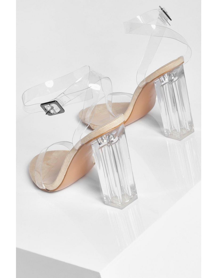Wide Fit Clear Heel 2 Part - nude - 3