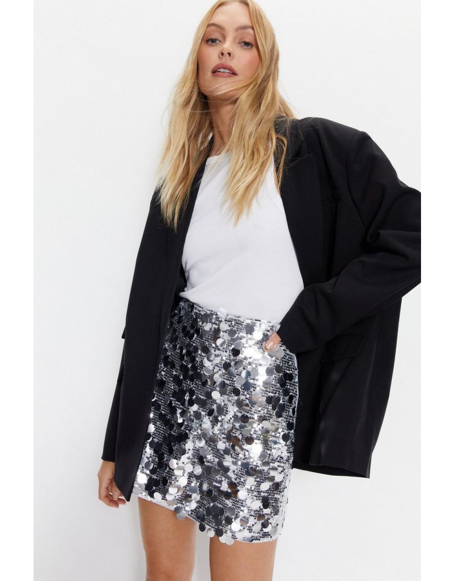 Black sequin hotsell skirt warehouse