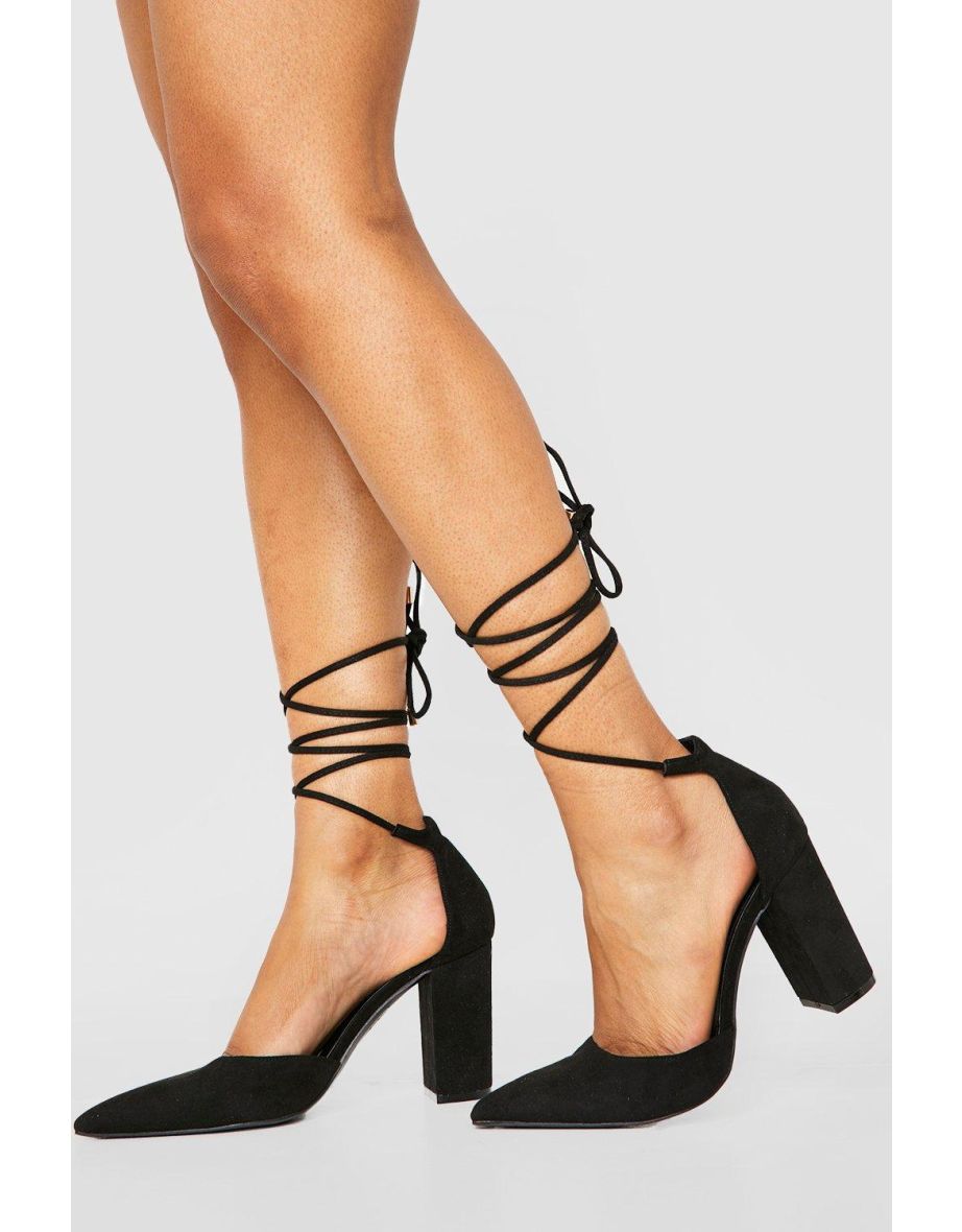 Tie up clearance court heels