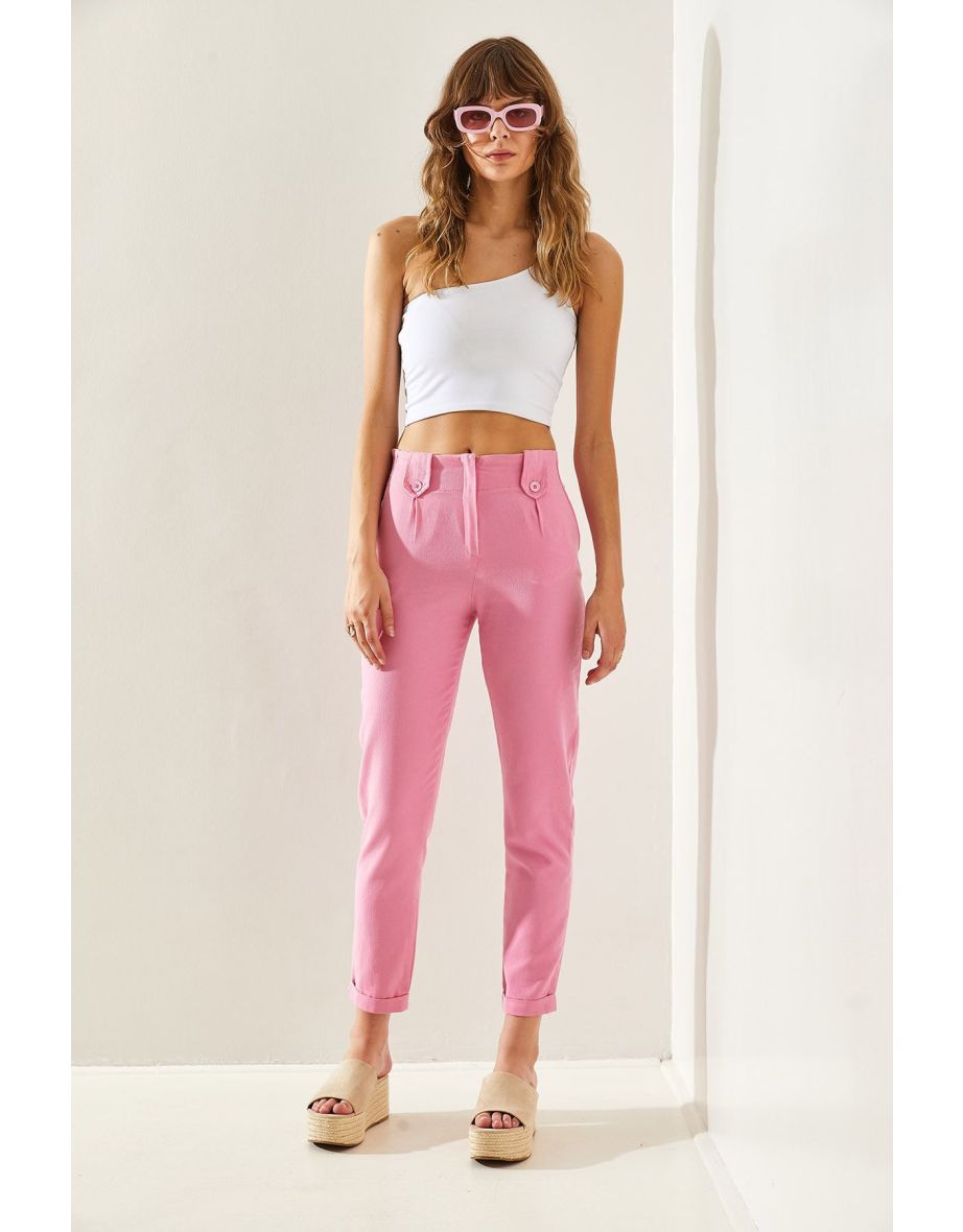 Women's Epaulette Gabardine Trousers
