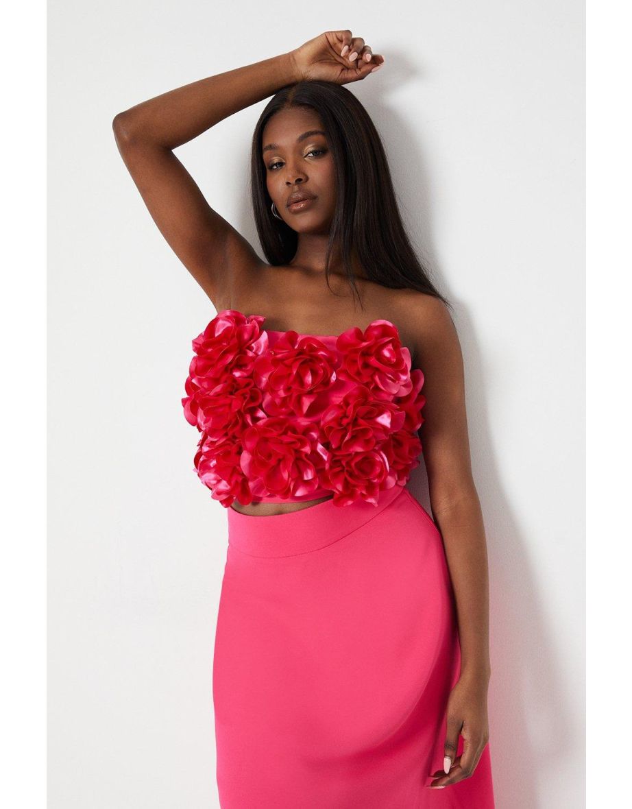 3d Flower Statement Top - 3