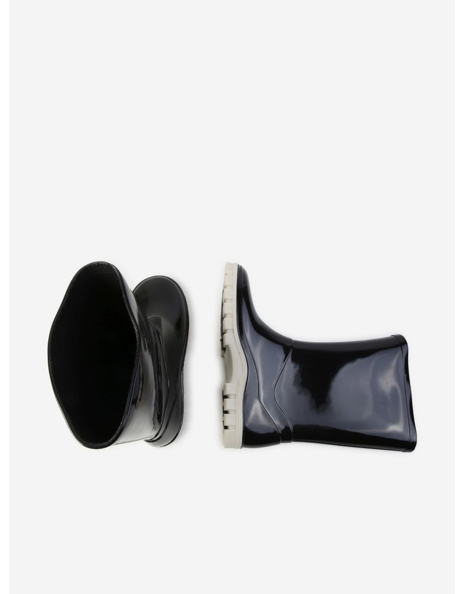 MARC JACOBS Kids Logo Rain Boots in Black - 3