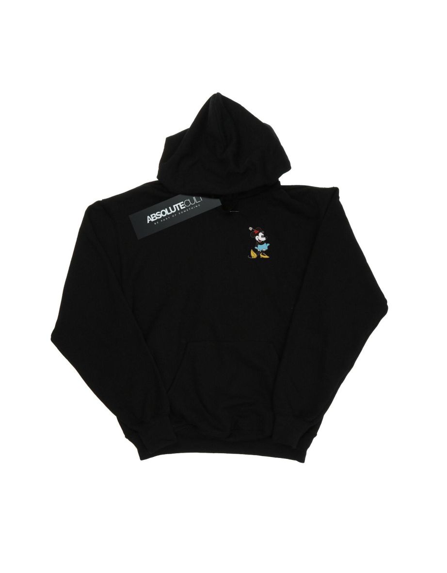 Disney Womens/Ladies Minnie Mouse Kick Chest Hoodie - Black - 3
