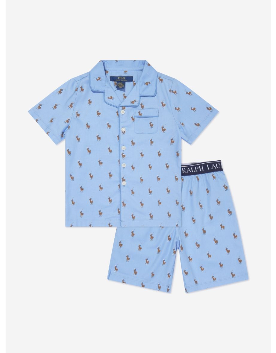 Boys Pyjamas Short Set in Blue