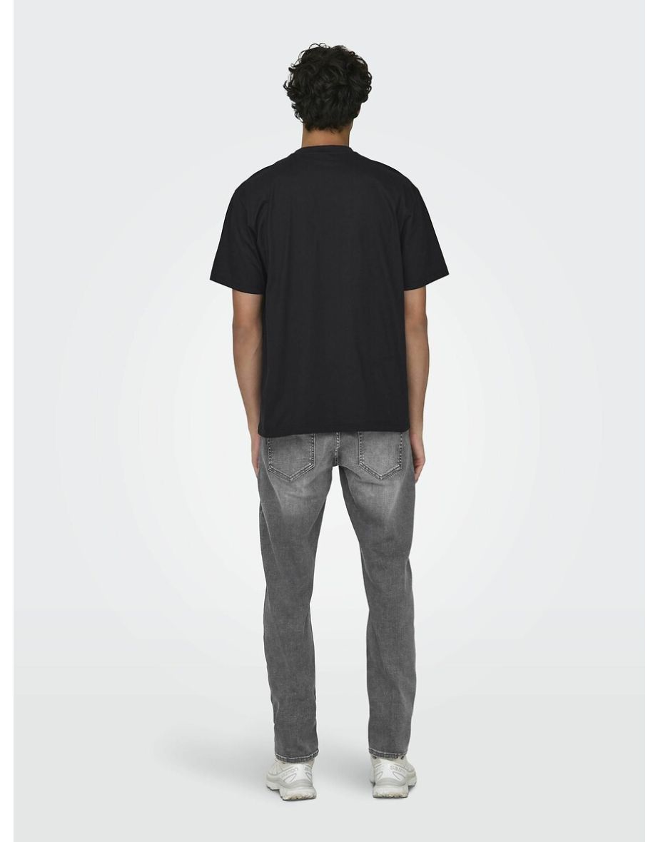Organic Cotton T-Shirt in Loose Fit with Crew Neck - 2
