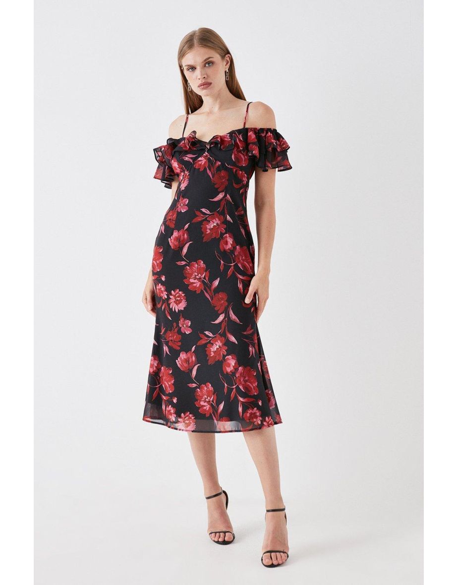 Sophie Habboo Ruffle Cami Pencil Dress