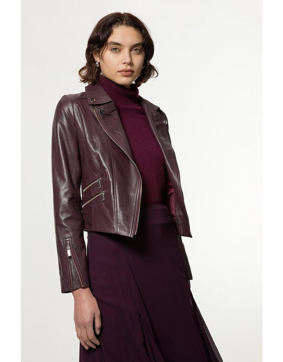 Leather Signature Biker Jacket