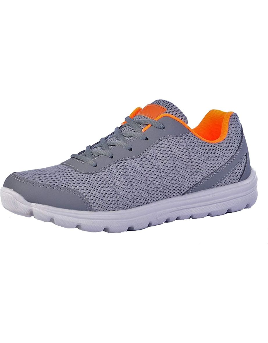 Dek Unisex Adult Hyde Park Trainers - Grey/Orange