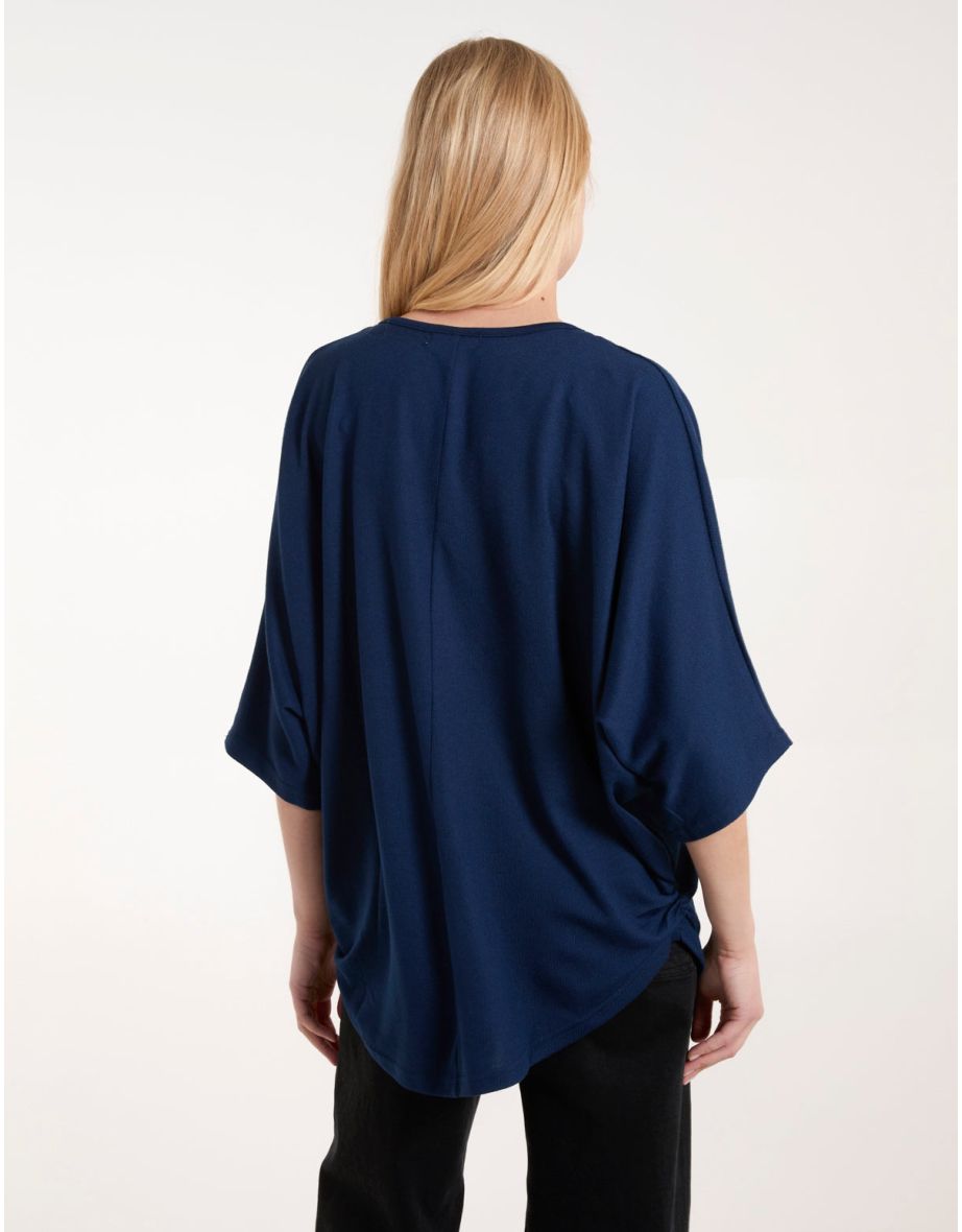 Plain Zip Front Blouse - 3
