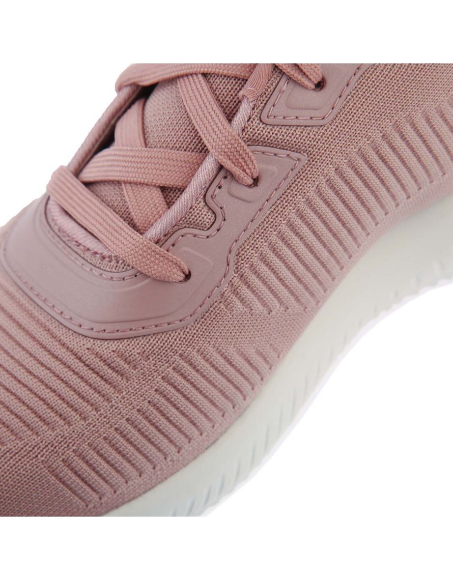 Women's Skechers BOBS Squad Tough Talk Trainers in Pink - 5