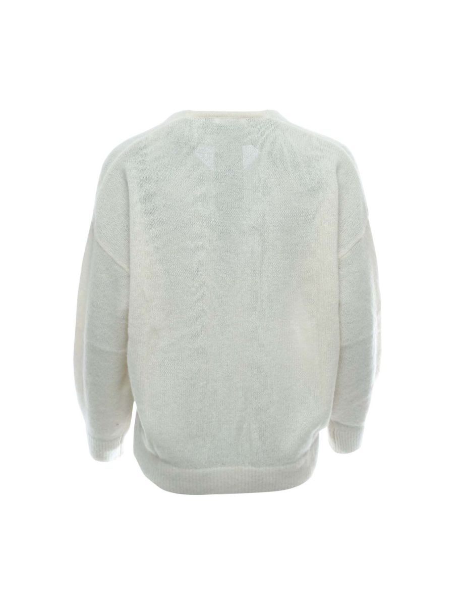 Women's Hugo Boss Fillallon V-Neck Jumper in White - 1