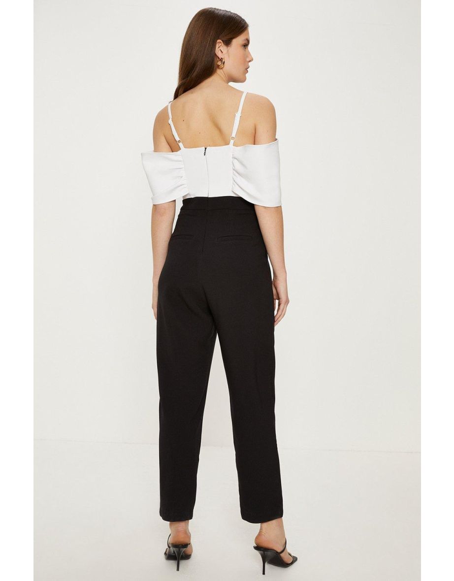 Bow Detail Bardot Jumpsuit - 2