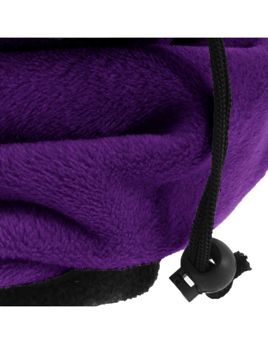 FLOSO Womens/Ladies Multipurpose Fleece Neckwarmer Snood / Hat - Purple - 1