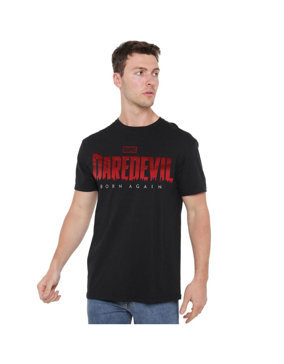 Daredevil Mens Born Again Logo T-Shirt - Black